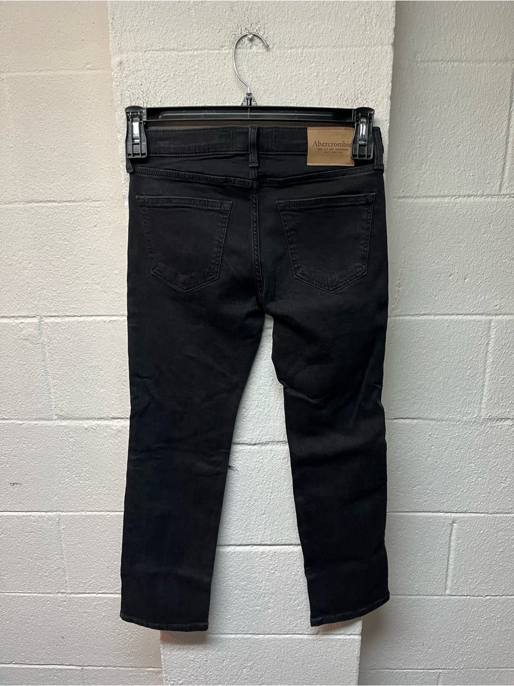 abercrombie kids Black Straight Jeans with Knee Detail - Picture 4 of 6